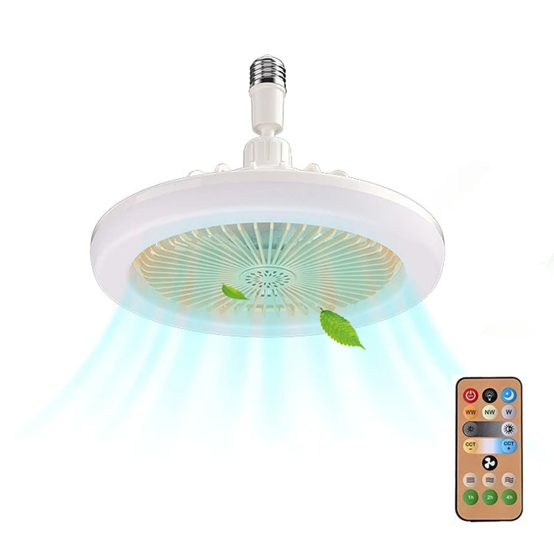 Socket Fan Light with Remote Control